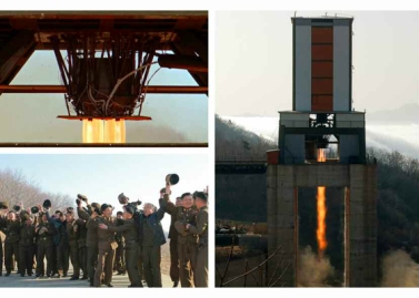 160409 - RS - KIM JONG UN - Marschall KIM JONG UN leitete einen Test am neuen Raketentriebwerk - 01 - 경애하는 김정은동지께서 서해위성발사장을 찾으시여 새형의 대륙간탄도로케트 대출력발동기지상분출시험을 지도하시였다